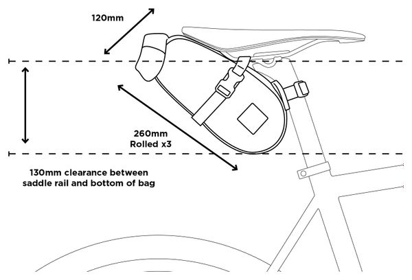 Restrap Zadeltas 2.5L Zwart