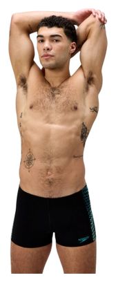 Heren Speedo Endurance+ MAX Tech Panel Badpak Zwart/Turkoois