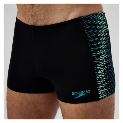 Heren Speedo Endurance+ MAX Tech Panel Badpak Zwart/Turkoois