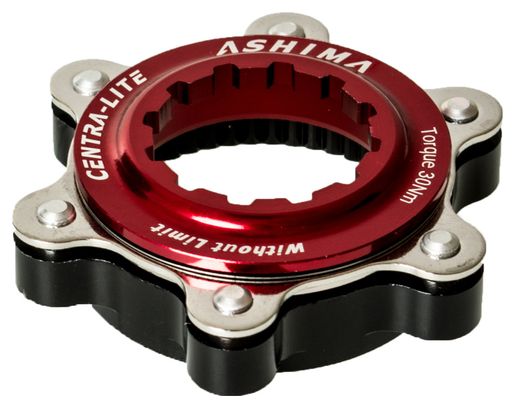 ASHIMA Red Center Lock Adapter für Befestigungslöcher 6