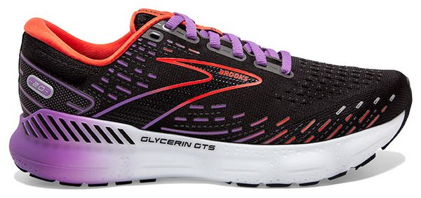 Brooks Glycerin GTS 20 Black Coral Purple Women's Running Shoes