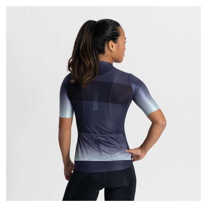 Maillot Manches Courtes Velo Rogelli Dawn - Femme - Violet/Menthe