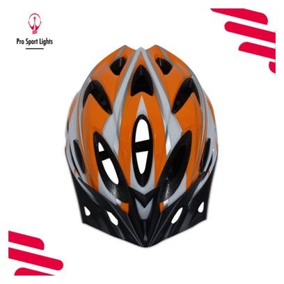 Casque de vélo Hommes/Femmes - Orange/Blanc