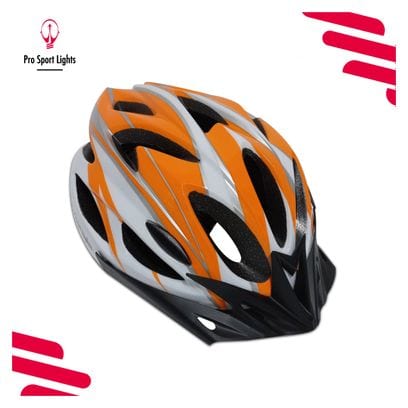 Casque de vélo Hommes/Femmes - Orange/Blanc