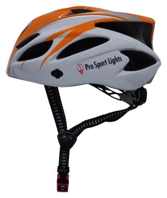 Casque de vélo Hommes/Femmes - Orange/Blanc