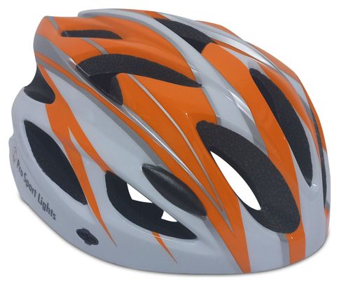 Casque de vélo Hommes/Femmes - Orange/Blanc