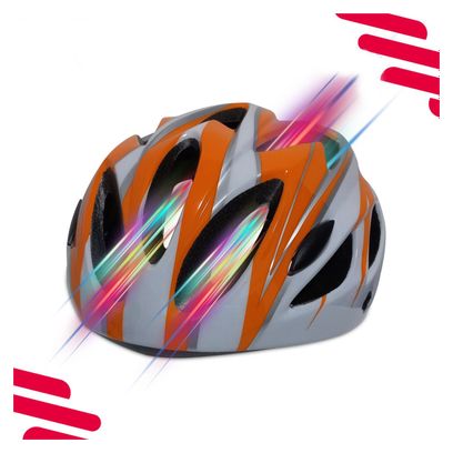 Casque de vélo Hommes/Femmes - Orange/Blanc