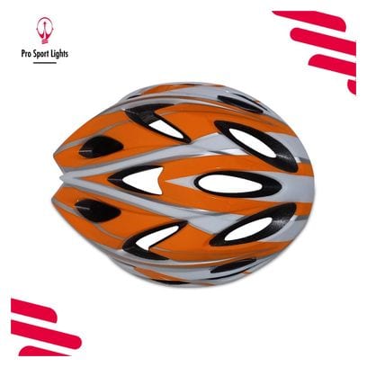 Casque de vélo Hommes/Femmes - Orange/Blanc