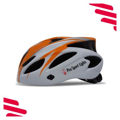 Casque de vélo Hommes/Femmes - Orange/Blanc