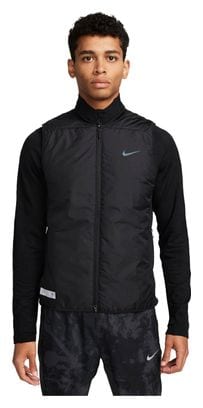 Nike Therma-Fit Run Division AeroLayer Black Mouwloos Thermisch Jasje