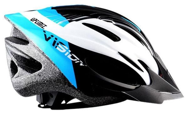 Casque de vélo pour adultes - Bleu/Blanc Mat