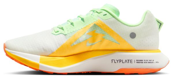 Chaussures de Trail Nike Ultrafly Blanc Vert Jaune Femme