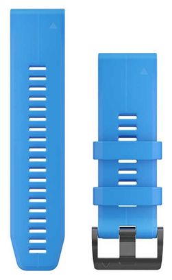Polsino in silicone da 26 mm Garmin QuickFit ciano blu