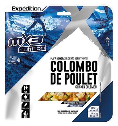 Comida liofilizada MX3 Pollo Colombo 150g