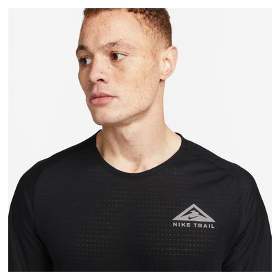Maglia a maniche corte Nike Trail Solar Chase Nero Uomo