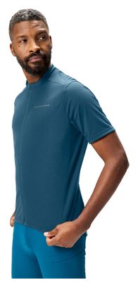 Maillot Manches Courtes Endura Loop Full Zip Bleu