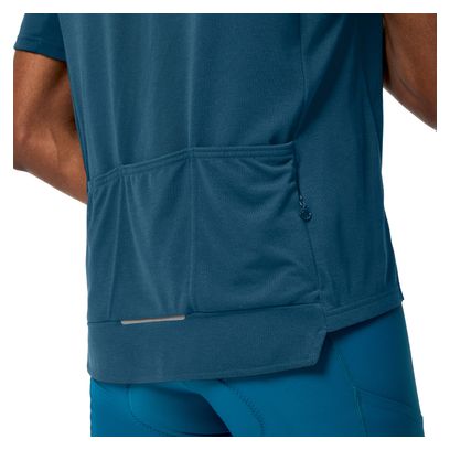 Maillot Manches Courtes Endura Loop Full Zip Bleu