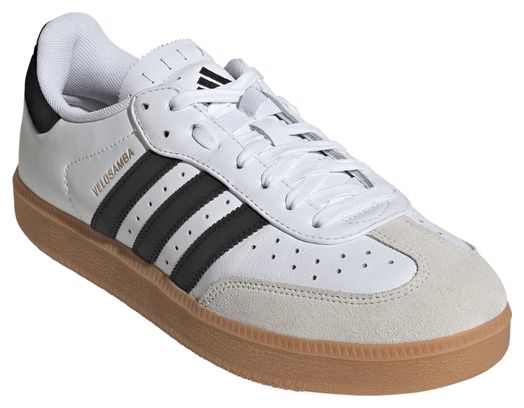 adidas Velosamba Leather Cycling Shoes, White/Black, Unisex