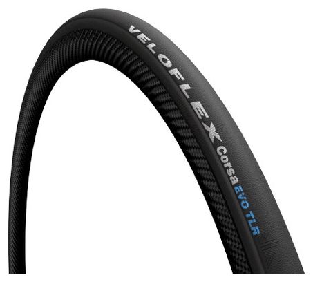 Straßenreifen Veloflex Corsa Evo 700mm Tubeless Flexibel Schwarz