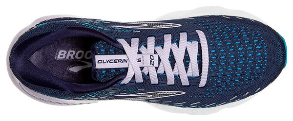 Chaussures de Running Brooks Glycerin GTS 20 Bleu Violet Femme