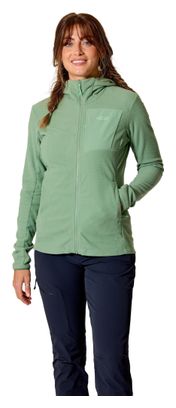 Felpa con cappuccio RAB Tecton verde da donna 
