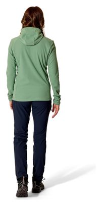 Felpa con cappuccio RAB Tecton verde da donna 