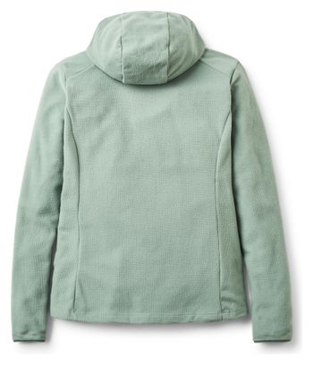 Felpa con cappuccio RAB Tecton verde da donna 