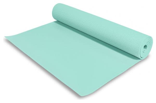 GORILLA SPORTS ® Tapis de yoga PVC - 180x60x0 5cm | tapis de gymnastique avec sangle de voyage pour le yoga  le pilates et le fitness couleur au choix - Couleur : BLEU GLACIER