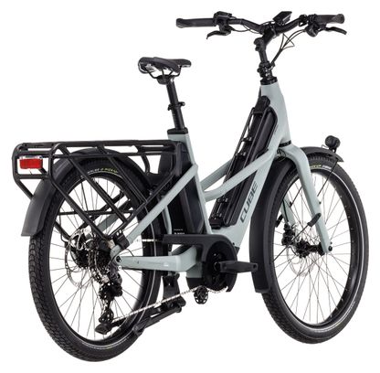 Vélo Cargo Longtail Électrique Cube Longtail Sport Hybrid 725 Shimano Deore 10V 725 Wh 26'' Gris Vert Swamp 2024