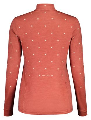 Damestop met lange mouwen Maloja KoperbeukM. roze