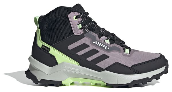 adidas Terrex AX4 Mid GTX Violet Black Green Women's Hiking Shoes