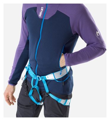 Millet Kamet Grid Hoodie aus Fleece, blau/violett, für Herren