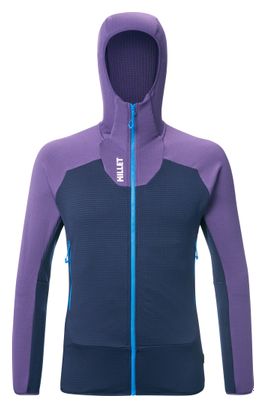 Millet Kamet Grid Hoodie aus Fleece, blau/violett, für Herren