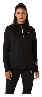 Haut 1/2 zip Asics Icon Noir Femme