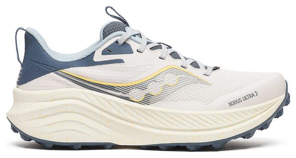 Chaussures Trail Saucony Xodus Ultra 3 Blanc/Bleu Femme