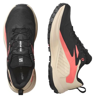 Chaussures Trail Salomon Genesis GTX Noir/Rose Femme
