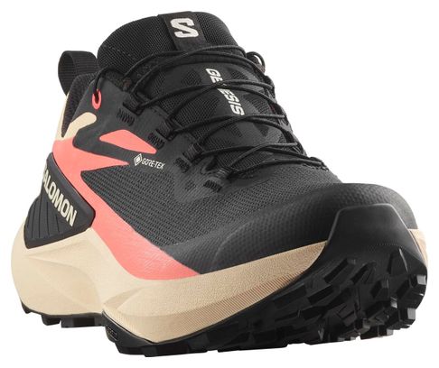Chaussures Trail Salomon Genesis GTX Noir/Rose Femme