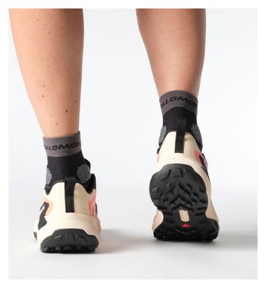 Chaussures Trail Salomon Genesis GTX Noir/Rose Femme