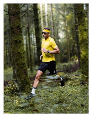 Maglietta da corsa Compressport Trail Racing Gialla da uomo
