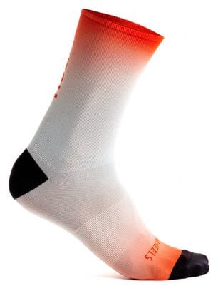 7Mesh Fading Light 7.5 Day Break Socks White / Orange