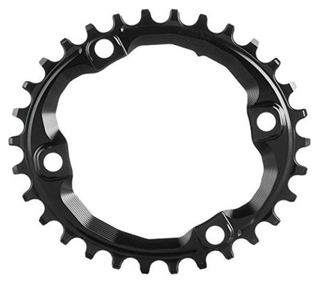 Plateau Narrow Wide Ovale AbsoluteBlack Premium Oval Chainring 96/4 BCD for Shimano XT M8000 / SLX M7000 12 V Noir