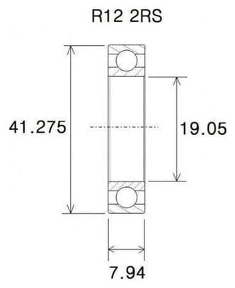 Roulement B3 - BLACKBEARING - dr 6700-2rs