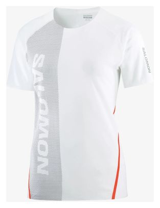 Camiseta de manga corta Salomon S/LAB Speed Blanco Mujer