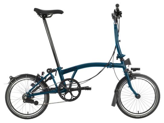 Brompton C Line Explore Mid Brompton 6V 16'' oceaanblauw vouwfiets