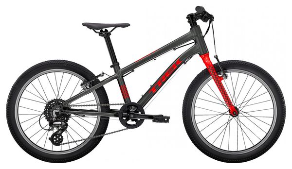 VTT Enfant Trek Wahoo 20 Shimano Acera / Altus 8V 20'' Gris Lithium / Rouge 2022