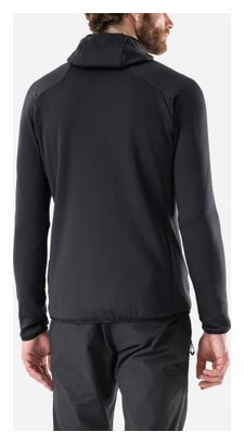 Millet Kamet Grid Hoodie aus Fleece, schwarz, für Herren