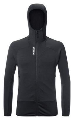 Millet Kamet Grid Hoodie aus Fleece, schwarz, für Herren