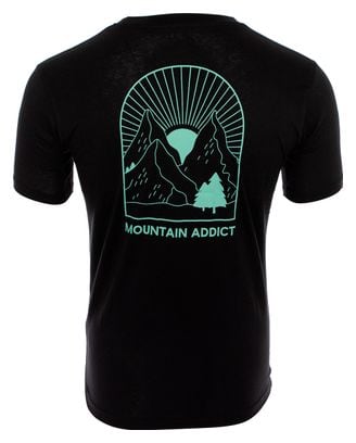 T-shirt manches courtes Rubb'r Mountain addict Noir