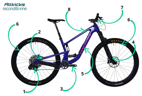 Santa Cruz Tallboy ATV Sram X01 AXS 12V 29' Blue 2023 - Prodotto ricondizionato