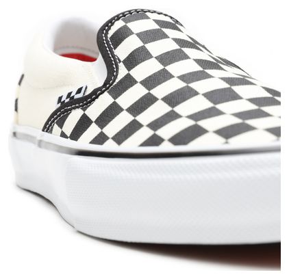 Chaussures Skate Vans Slip-On (Checkerboard) Noir / Blanc